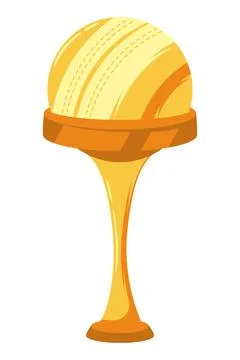 Cricket league trophy 스톡 일러스트