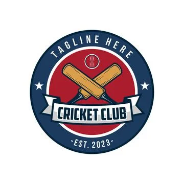 Cricket logo vector illustration Illustrazione stock