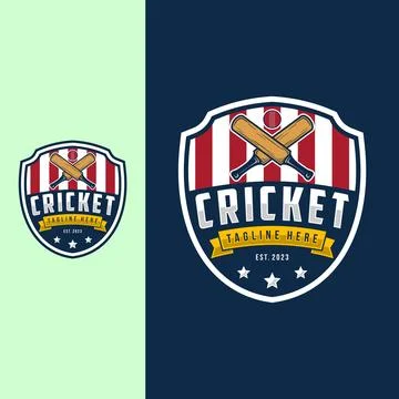 Cricket logo vector illustration Stock Illustration
