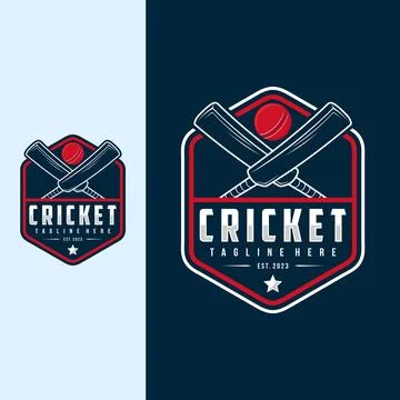Cricket logo vector illustration Stock Illustration