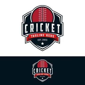Cricket logo vector illustration Illustrazione stock