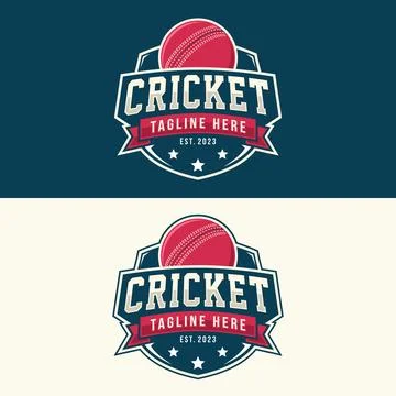 Cricket logo vector illustration Stock Illustration