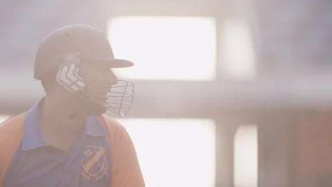 Cricket match in action. Stock Footage 119375459