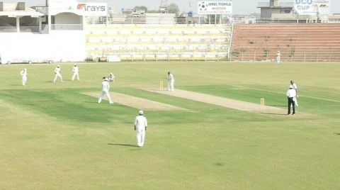 Cricket Match Stock Footage 558294