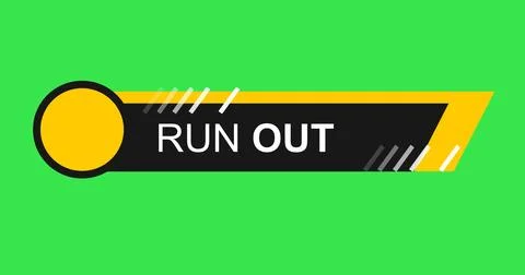 Cricket match lower third infographic button asset. Sports match lower thir.. Illustrazione stock