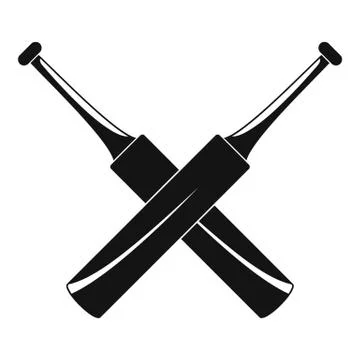 Cricket pad logo, simple style Stock Illustration