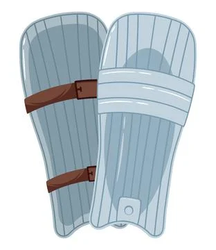 Cricket pads uniform Illustrazione stock