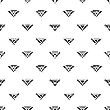 Cricket pattern seamless vector Stock Illustration