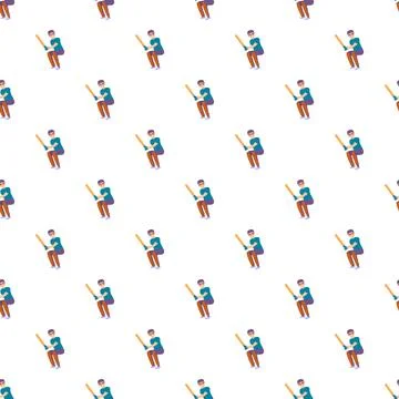 Cricket player batsman pattern for sport design Illustrazione stock