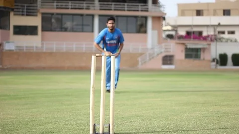 Cricket Player Stock Footage 111774366