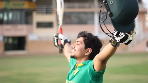 Cricket Player Stock Footage 111774368