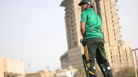 Cricket Player Stock Footage 111774387