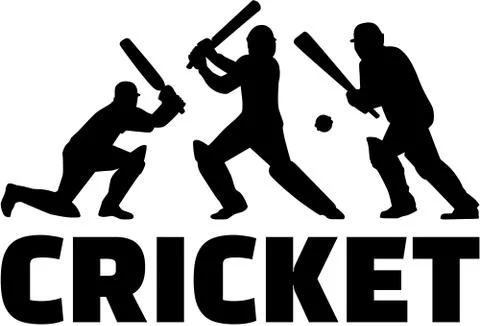 Cricket player Stock Illustration