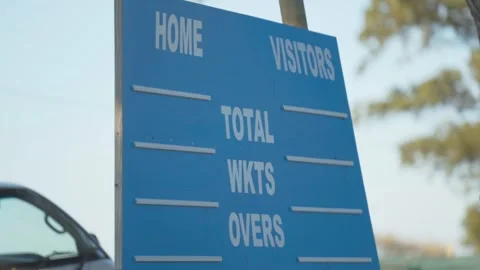 Cricket Scoreboard Stock Footage 340120488
