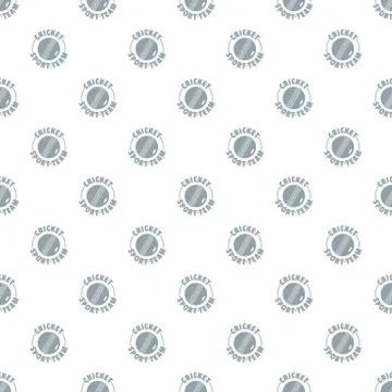 Cricket sport pattern seamless Illustrazione stock
