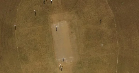 Cricket Stadium, players doing their practice for the final match. 스톡 동영상 116134129
