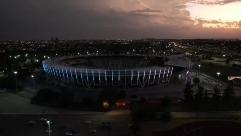 Cricket stadium timelapse night view Video stock 271347185