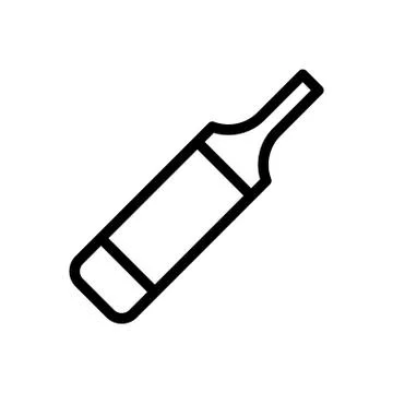 Cricket thin line icon Illustrazione stock