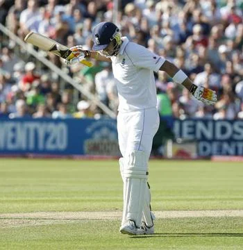 Cricket: Third Npower Test Match: England V South Africa. Kevin Pietersen Deject Foto stock