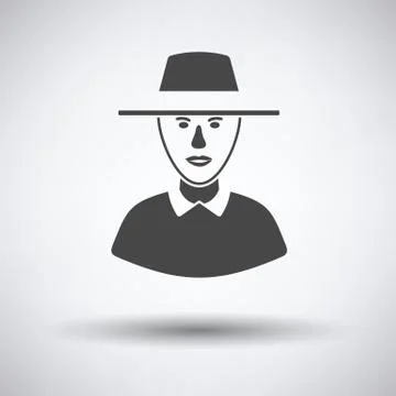Cricket umpire icon 스톡 일러스트