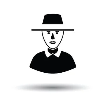 Cricket umpire icon 스톡 일러스트