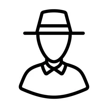 Cricket Umpire Icon Stock Illustration