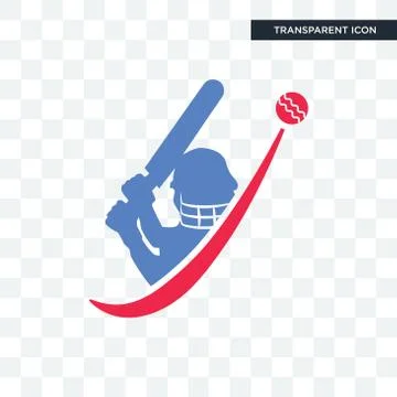 Cricket vector icon isolated on transparent background, cricket logo design Stock Illustration