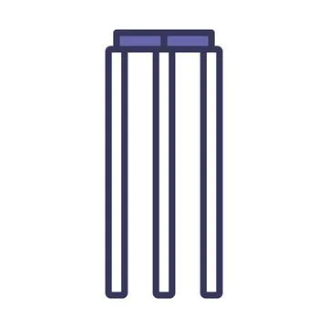 Cricket Wicket Icon Stock Illustration