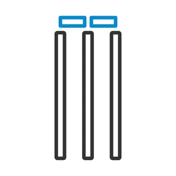 Cricket Wicket Icon Stock Illustration