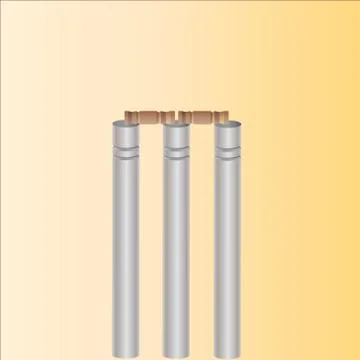 Cricket wicket Stock Illustration