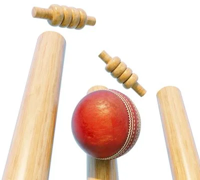 Cricket Wicket Stumps Stock-Illustration