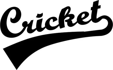 Cricket Word Stock Illustration