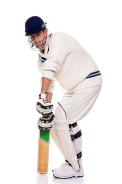 Cricketer Stock Photos
