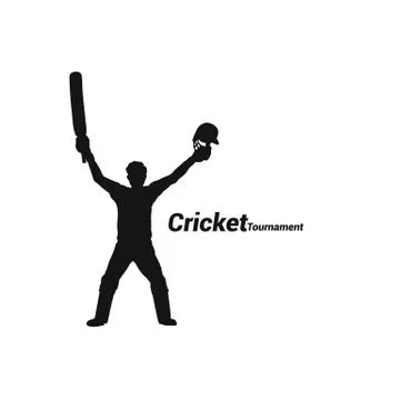 Cricketer won the match vector illustration design. Stock Illustration