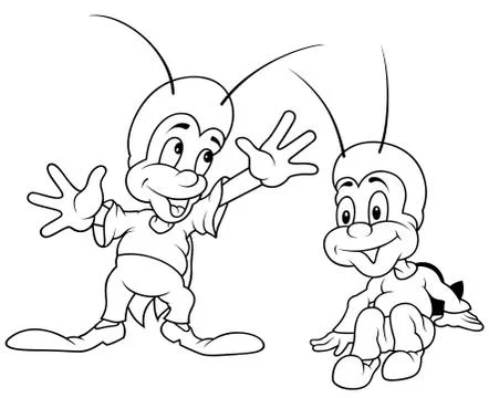 Crickets Stock Illustration