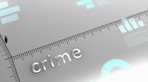 Crime decreasing chart, statistic and data Vidéo 61403933