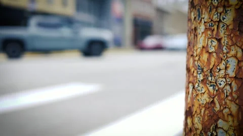 Crime Documentary Scene Setter - Traffic Near Urban City Area Stock Footage 335663118