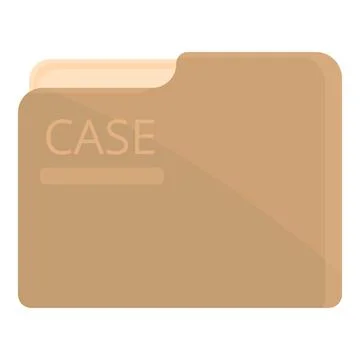 Crime folder case icon cartoon vector. Man detective Stock Illustration