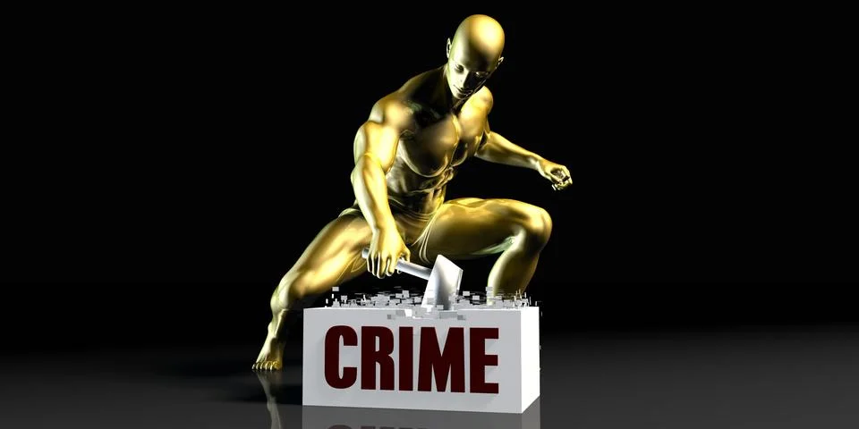 Crime Stock Illustration