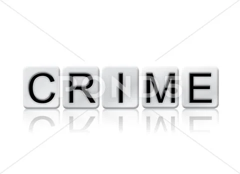 Crime Isolated Tiled Letters Concept and Theme ~ Clip Art #68772359