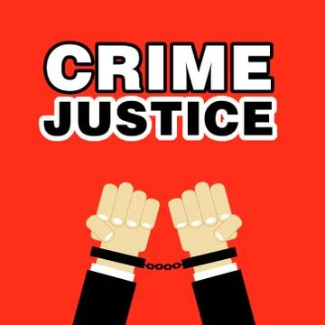 Crime justice Stock Illustration