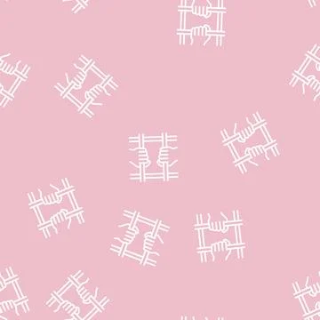 Crime law line seamless pattern 스톡 일러스트