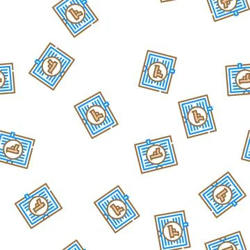 Crime literature vector seamless pattern Illustrazione stock