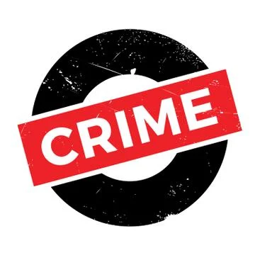 Crime rubber stamp Stock Illustration