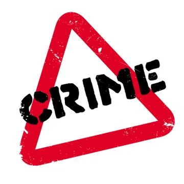 Crime rubber stamp Stock Illustration