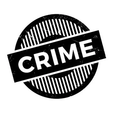 Crime rubber stamp Stock Illustration