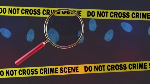 Crime scene 3d animation Video stock 303636711