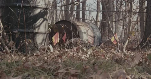Crime Scene Barrels 22 Stock Footage 168098284