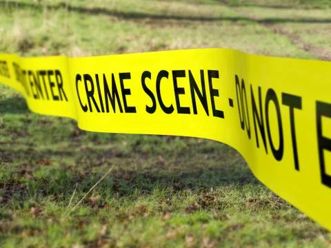 Crime scene cordon Stock Illustration