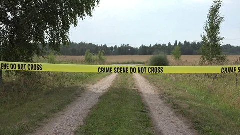 Crime Scene Do Not Cross 8 Stock Footage 96196860